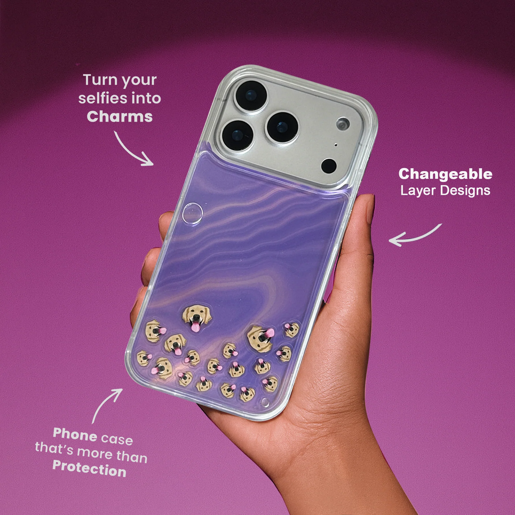 Shaker Case™ 💧 with Amethyst Drift Case Design