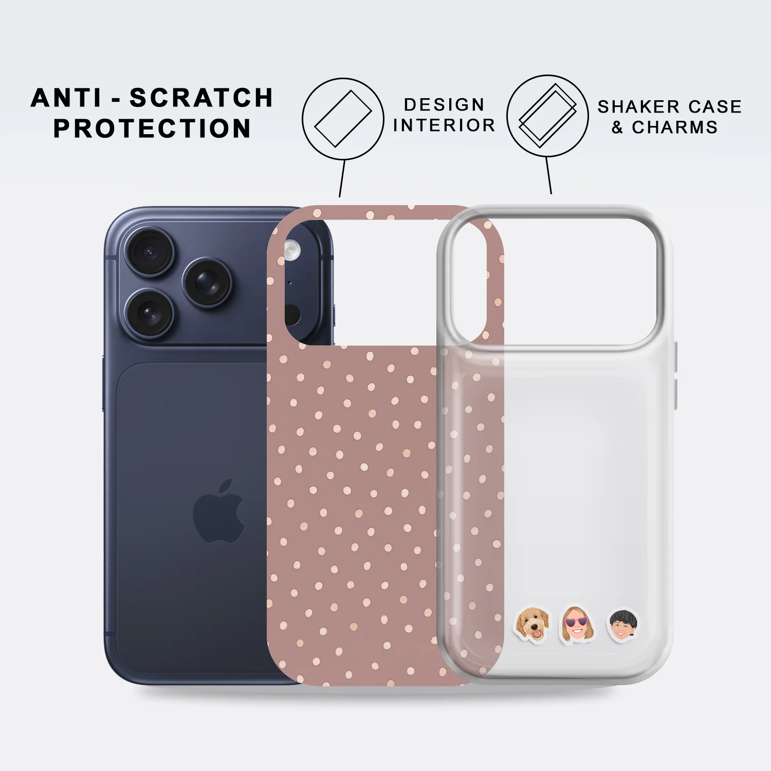 Shaker Case™ 💧 with Dotted Blush Case Design - Image 2