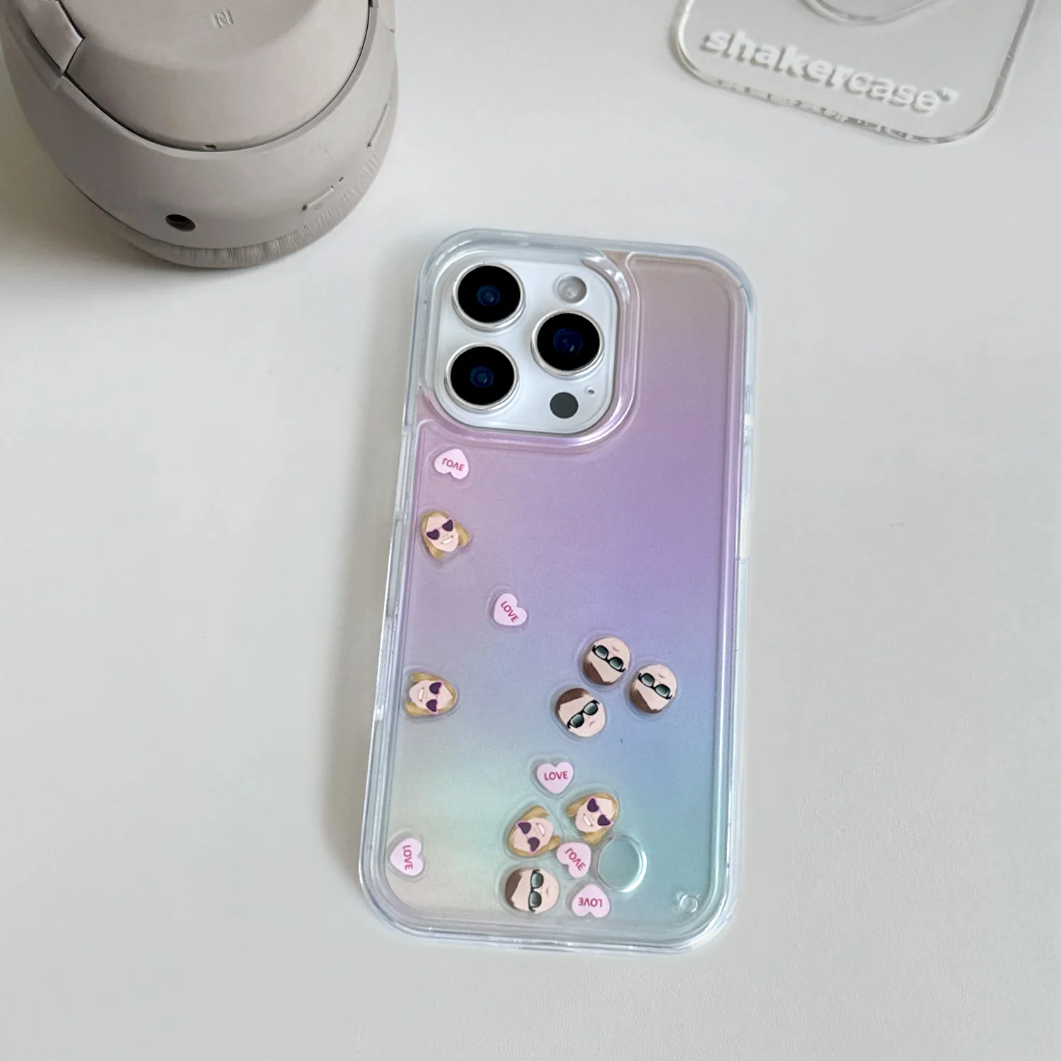 Shaker Case™ 💧 with Faded Rainbows Case Design - Image 3