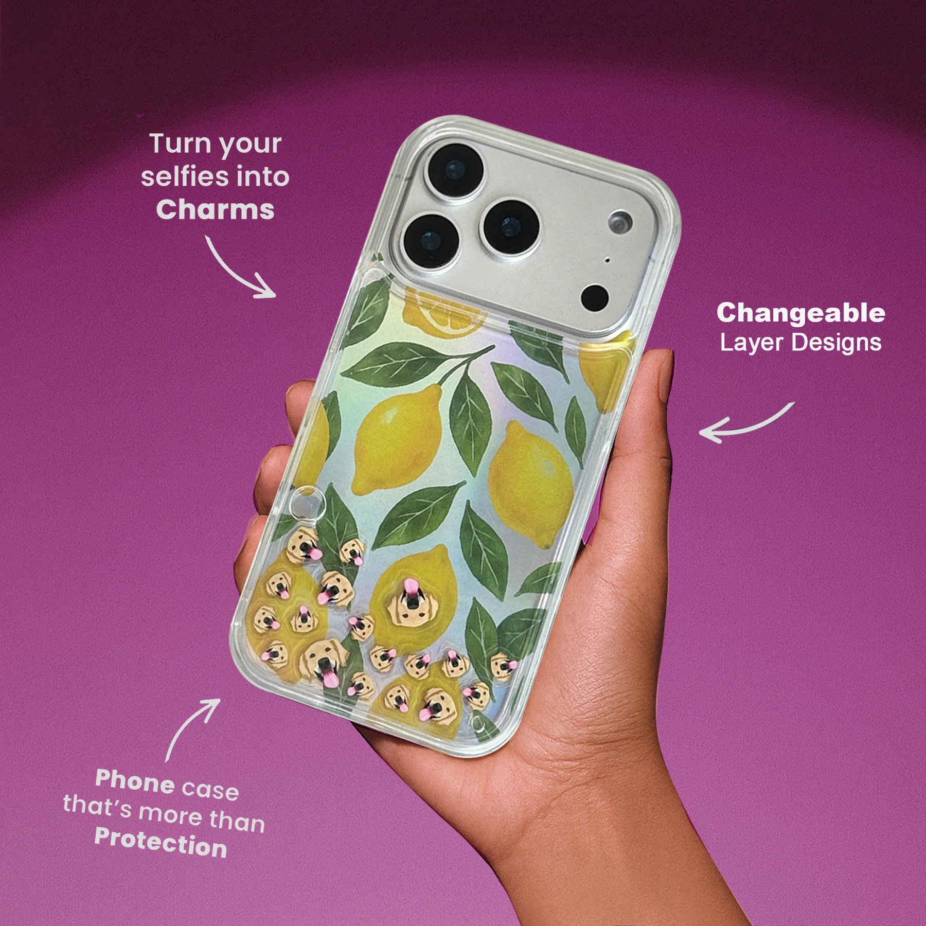 Shaker Case™ 💧 with Lemon Squeeze Case Design