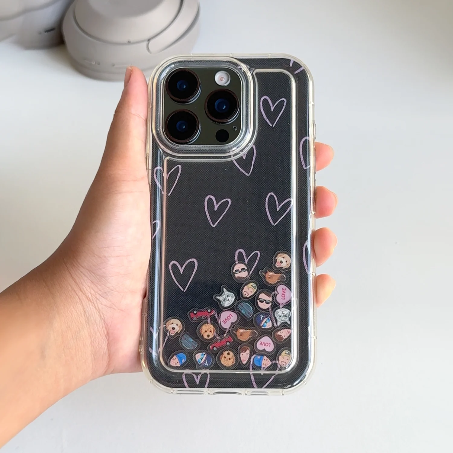 Shaker Case™ with Doodle Love Case Design - Image 4