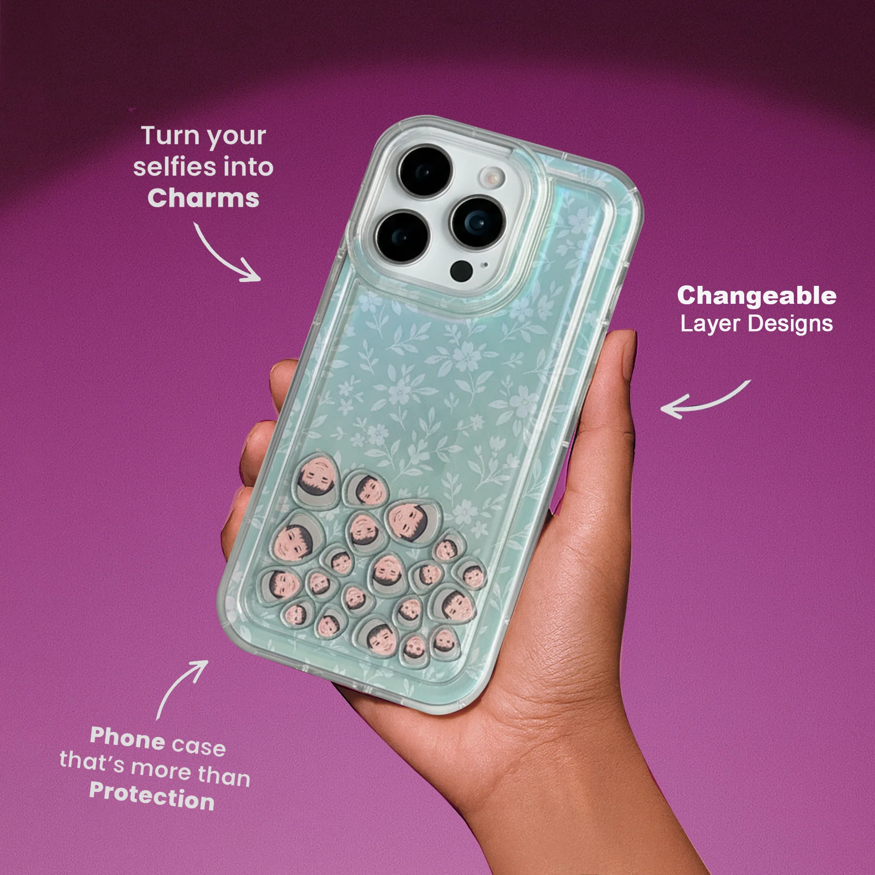 Shaker Case™ with Garden Whisper Case Design